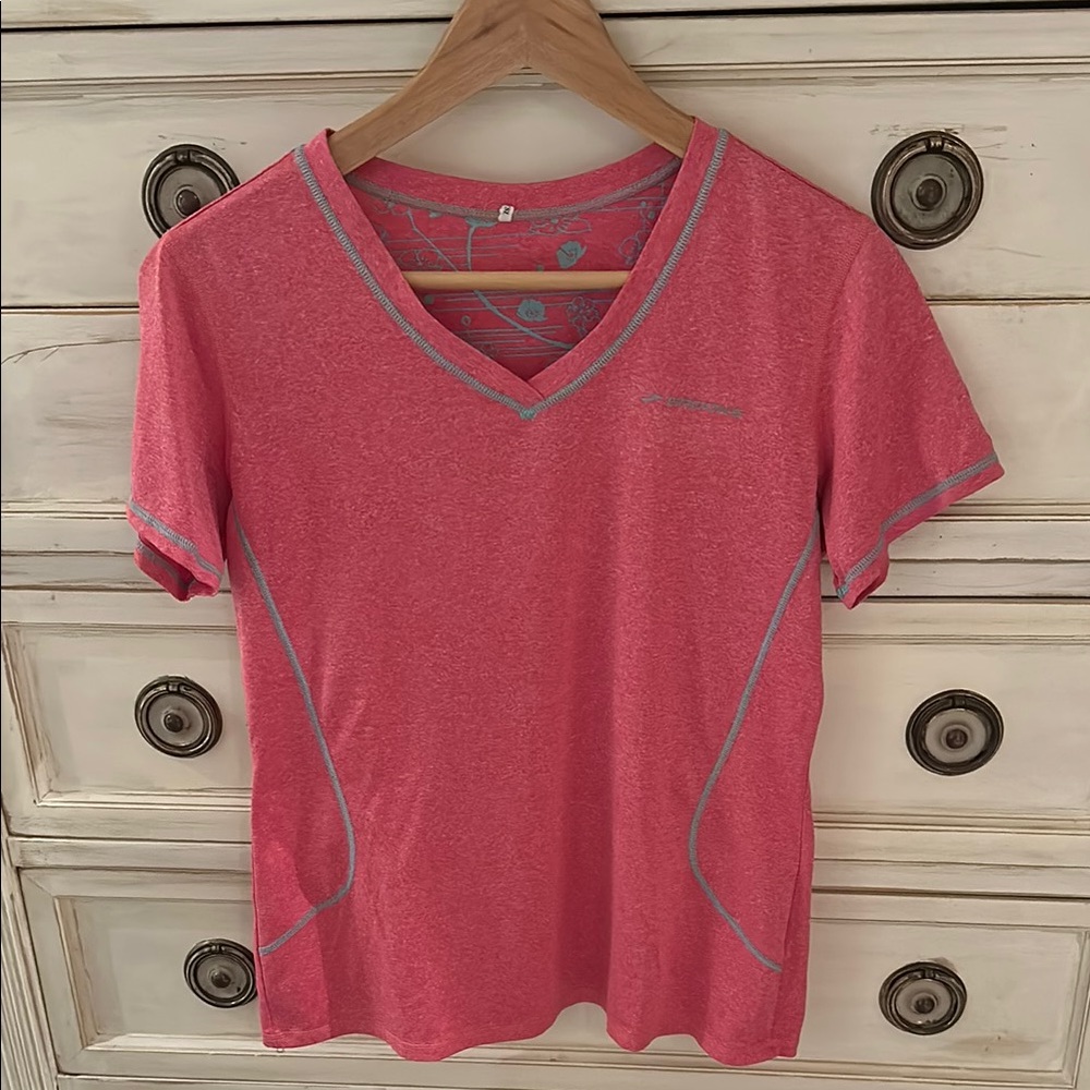 Brooks Pink Fitted Short Sleeve T-Shirt